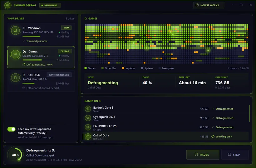 Syphon Defrag