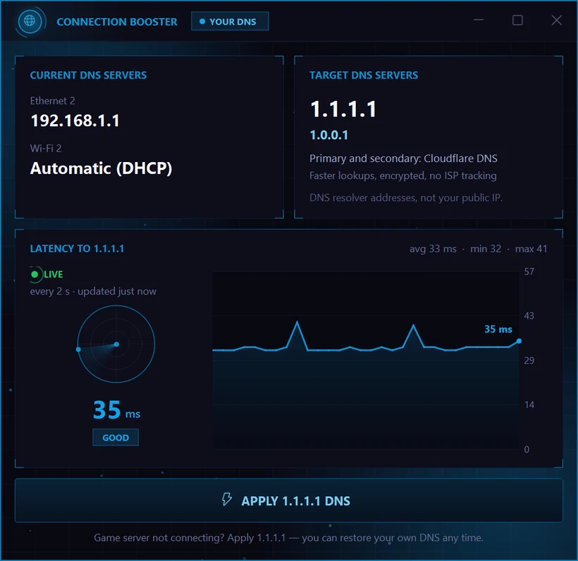 Connection Booster