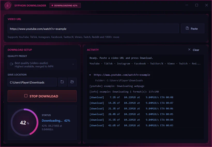 Syphon Downloader