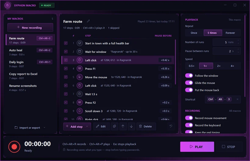 Syphon Macro in Syphon Tools